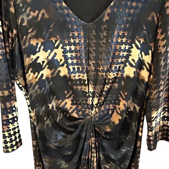 Karen Kane Blue and Brown dress size M - Picture 3 of 7